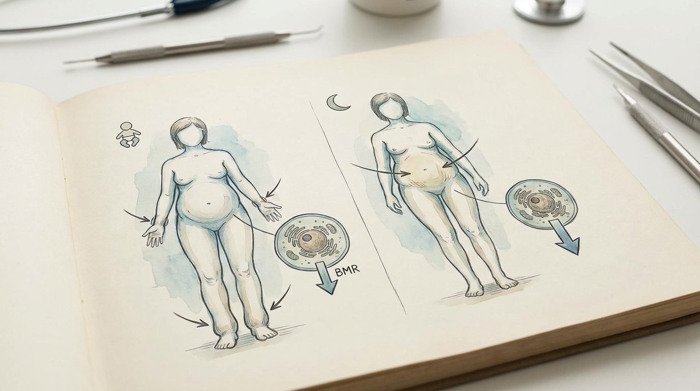 산후에도, 갱년기에도 왜 배만 남을까? 체질과 상황에 맞춰 다시 잡는 맞춤 대사 다이어트 대사 증진 메커니즘