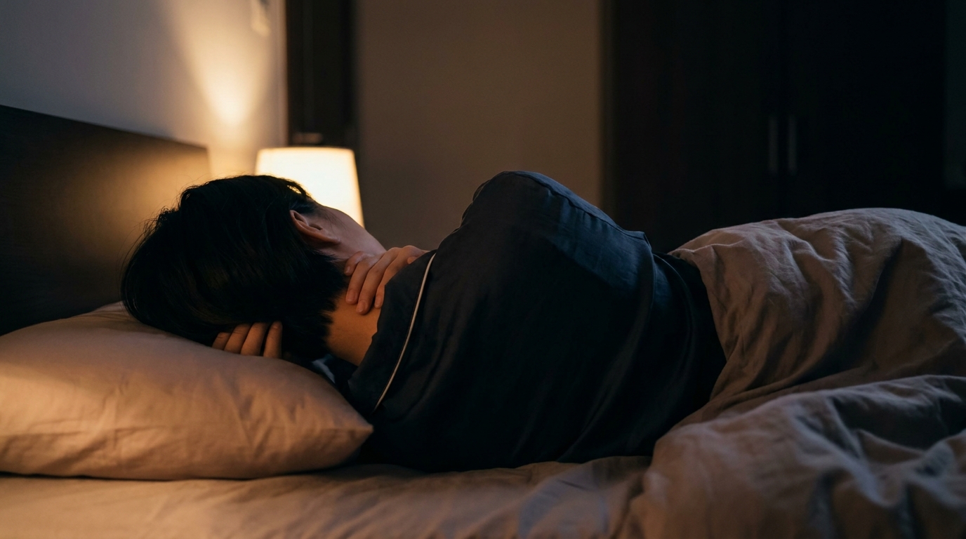 자려고 누우면 목 뒤가 조이듯 뻣뻣하고 가슴이 두근거려 잠들기 힘드신가요? 경흉추 접합부 불균형과 자율신경 실조의 연관성 바디올한의원 진료