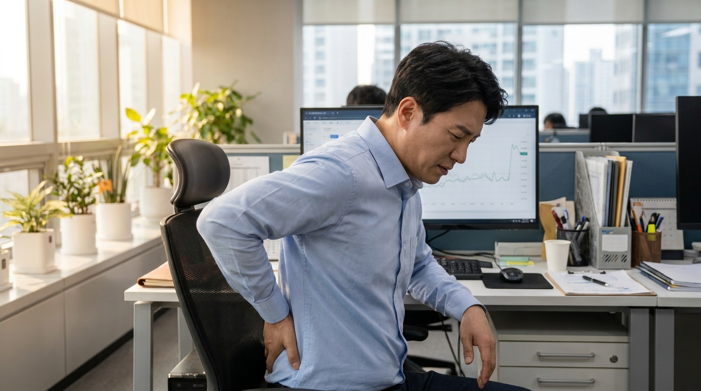 T4-T8 흉추 후관절 증후군 수원 인계동 척추교정 바디올한의원 진료